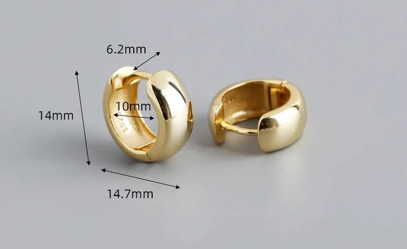Boho & Mala 18k Gold Plated Hoop Earrings
