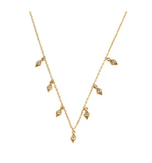 Boho & Mala 18k Gold Plated Pendant Necklace