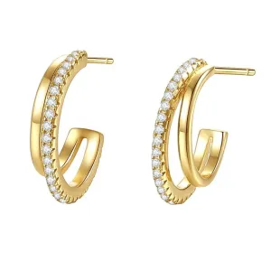 Boho & Mala 18k Gold Plated Stud Earrings