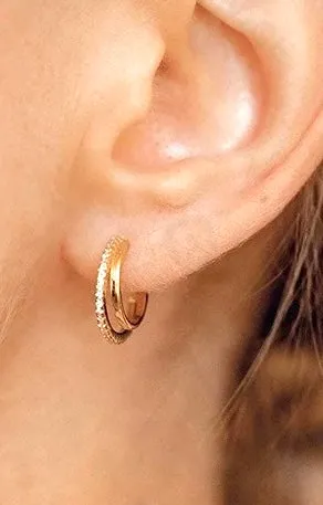 Boho & Mala 18k Gold Plated Stud Earrings