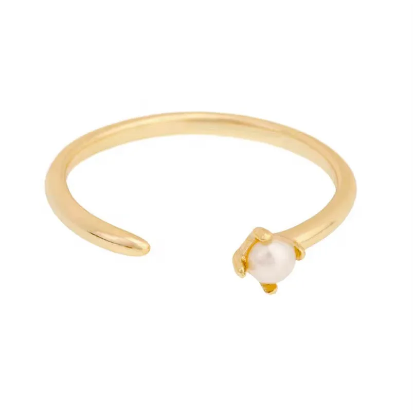 Boho & Mala 18k Gold Ring Sterling Silver (adjustable)