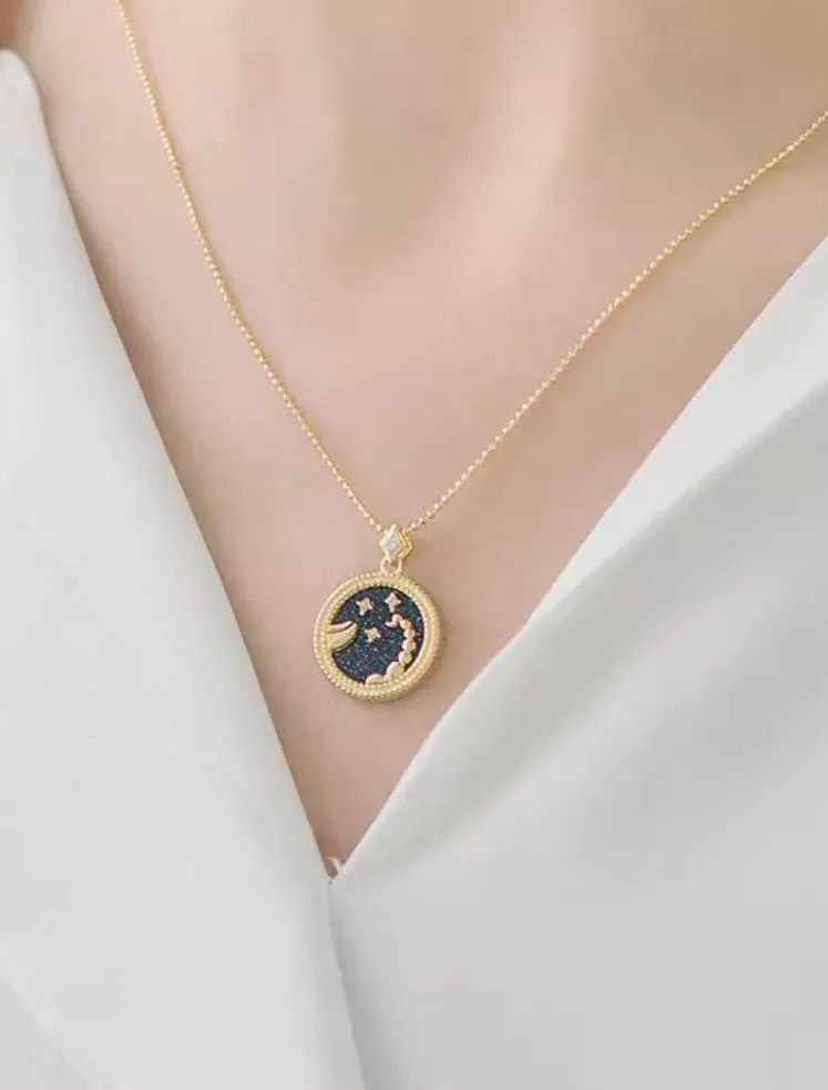 Boho & Mala Capricorn Horoscope Gold Necklace (Goat): December 22–January 19 APN1000