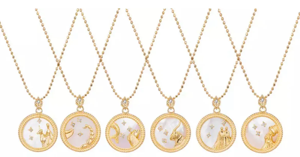 Boho & Mala Capricorn Horoscope Gold Necklace (Goat): December 22–January 19 APN1000