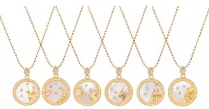 Boho & Mala Capricorn Horoscope Gold Necklace (Goat): December 22–January 19 APN1000