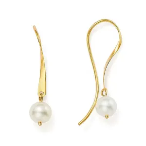 Boho & Mala Freshwater Pearl 18k Gold Plated Earring