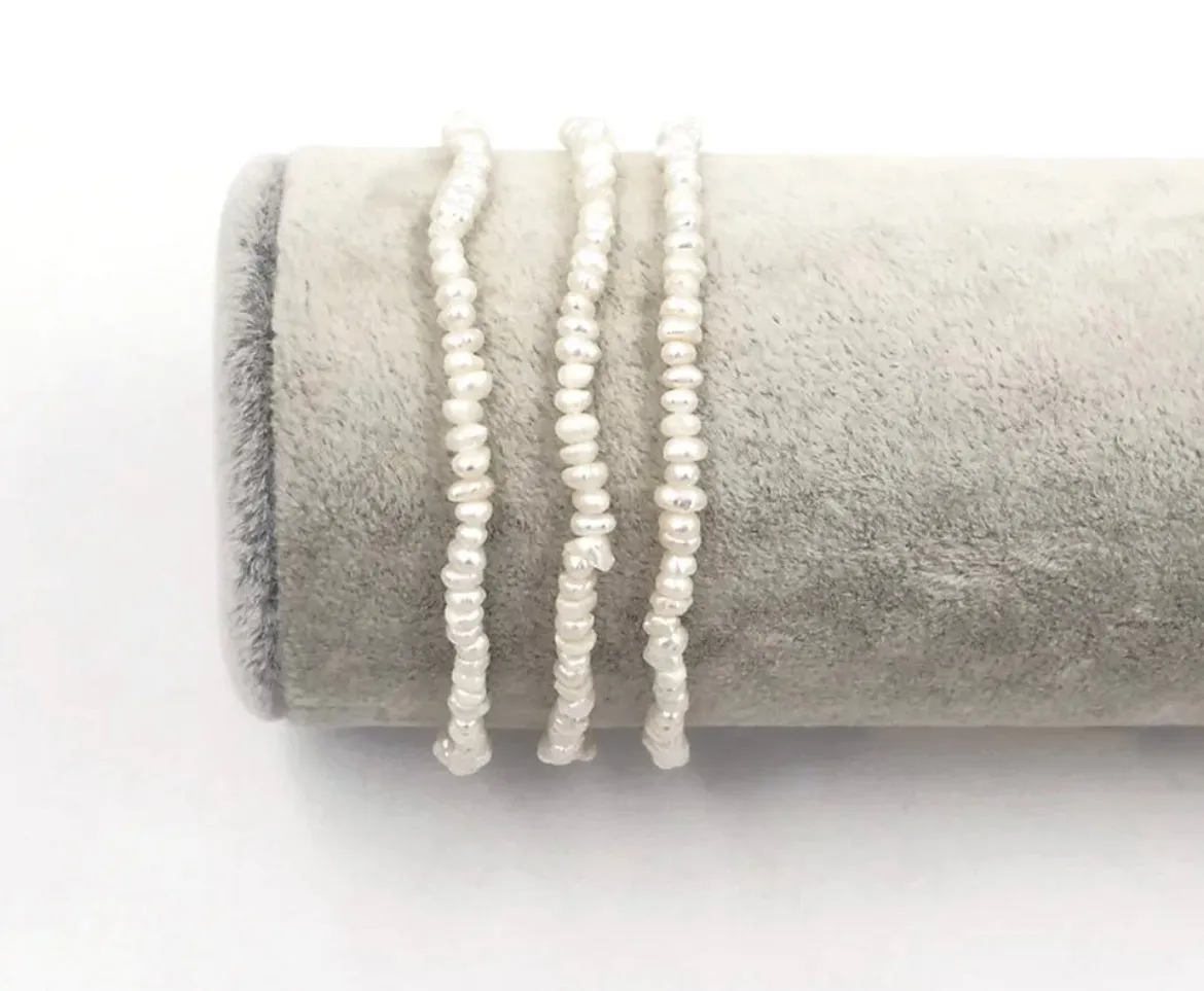 Boho & Mala Freshwater Pearl Beaded Gold Bracelet DCB1023