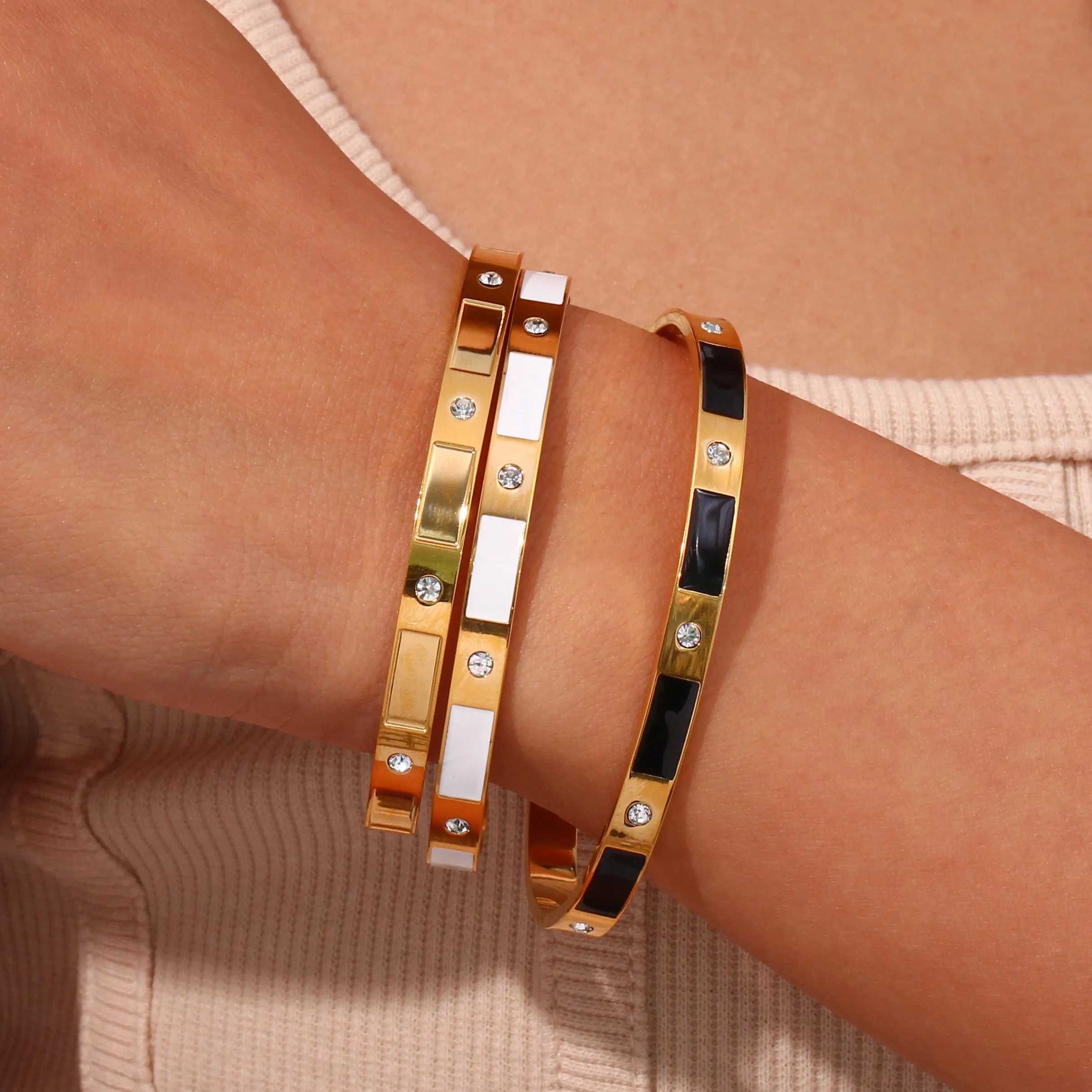 Boho & Mala Gold Cuff Bracelet DCB1030