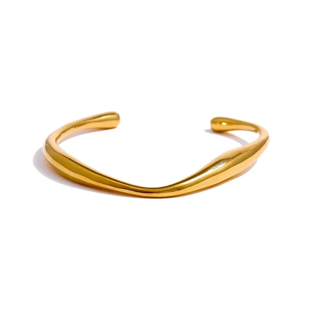 Boho & Mala Gold Cuff Bracelet DCB1031