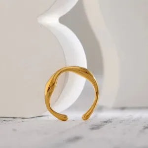 Boho & Mala Gold Ring (adjustable)