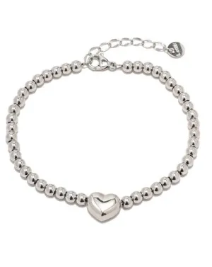 Boho & Mala Heart Stainless Steel Bracelet