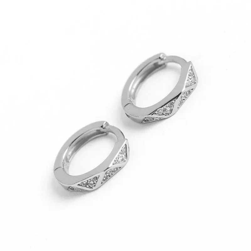 Boho & Mala Huggies Sterling Silver Hoop Earrings DE100068