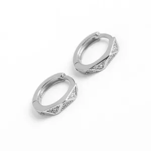 Boho & Mala Huggies Sterling Silver Hoop Earrings DE100068