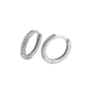 Boho & Mala Huggies Sterling Silver Hoop Earrings