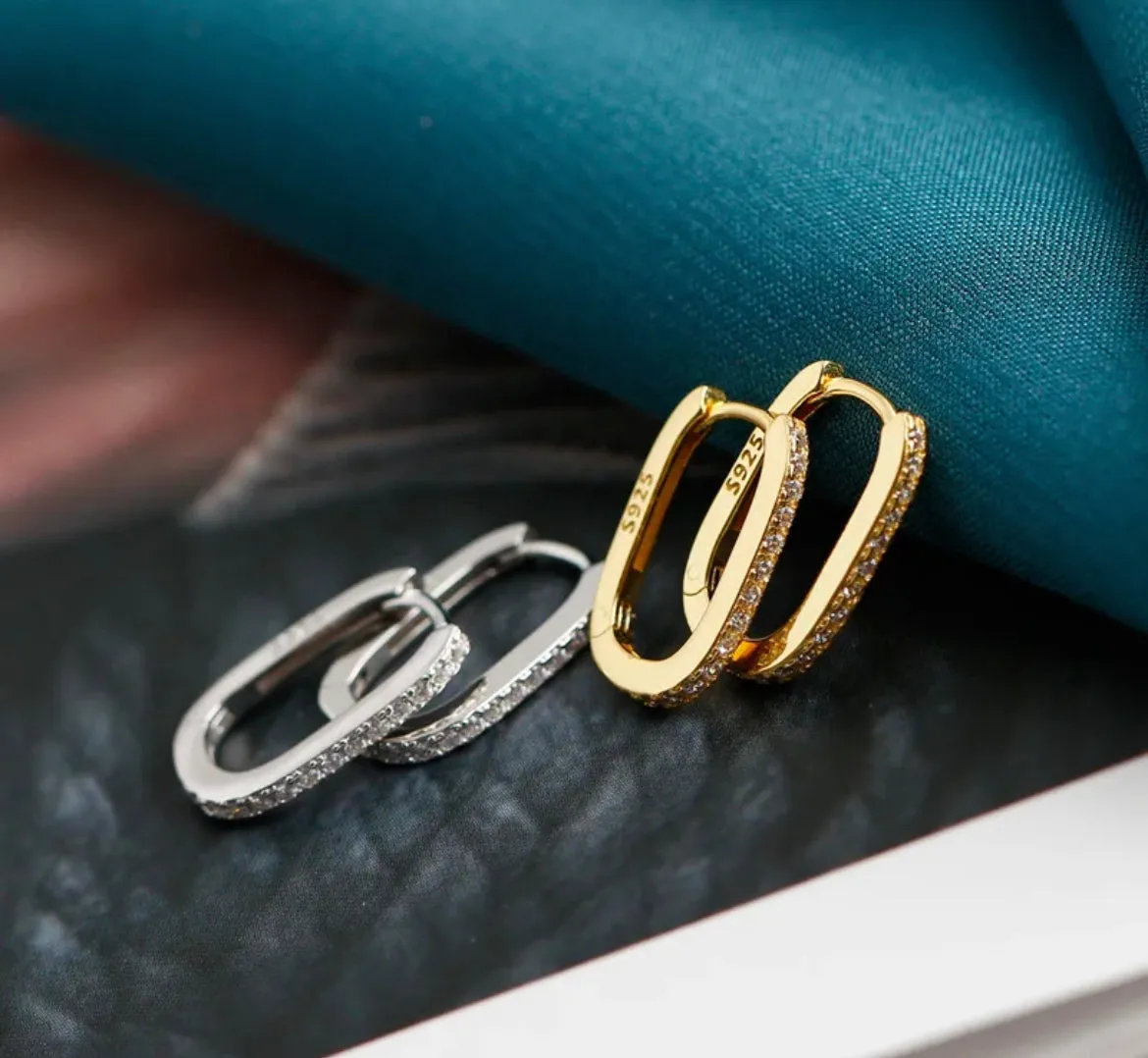 Boho & Mala Huggies Sterling Silver Hoop Earrings
