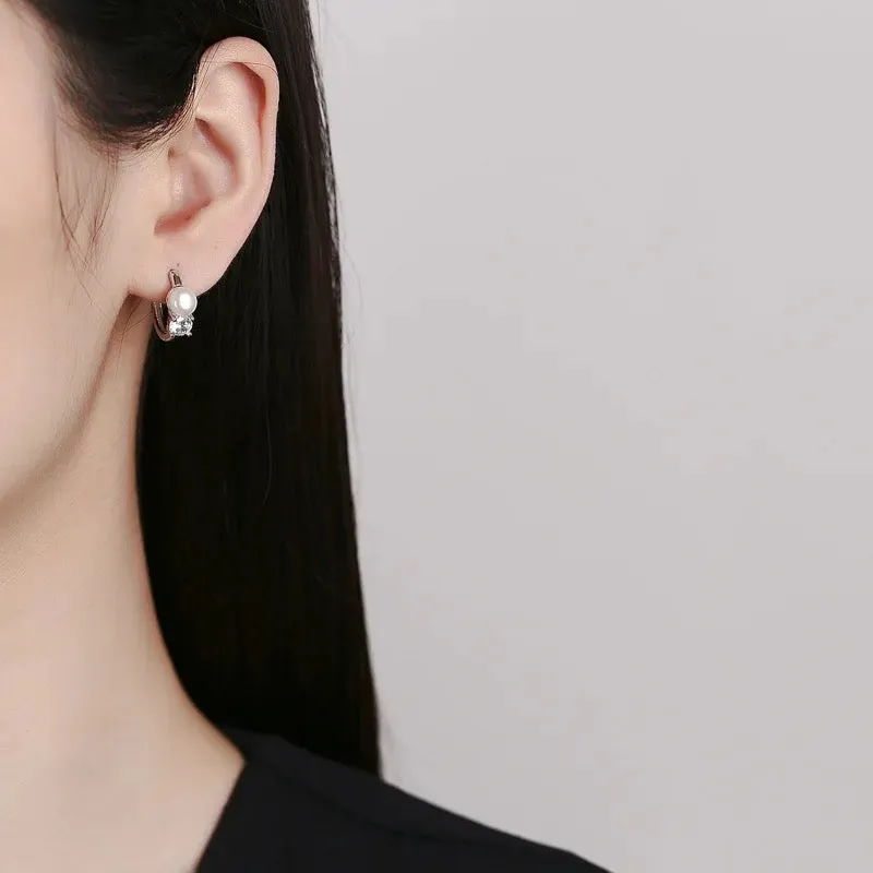 Boho & Mala Opal Sterling Silver Hoop Earrings