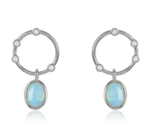 Boho & Mala Opal Sterling Silver Stud Earrings