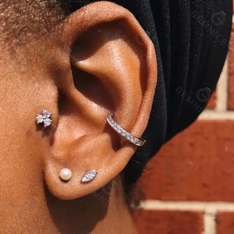 Boho & Mala Pearl Stud 18k Gold Plated Earring