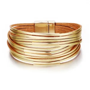 Boho & Mala PU Leather Bracelet
