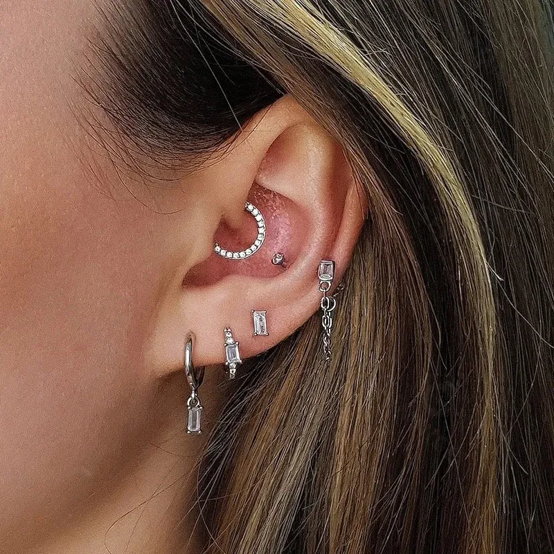 Boho & Mala Small 18k Gold Plated Hoop Huggie Earrings