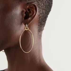 Boho & Mala Stainless Steel Gold Plated Hoop Earrings