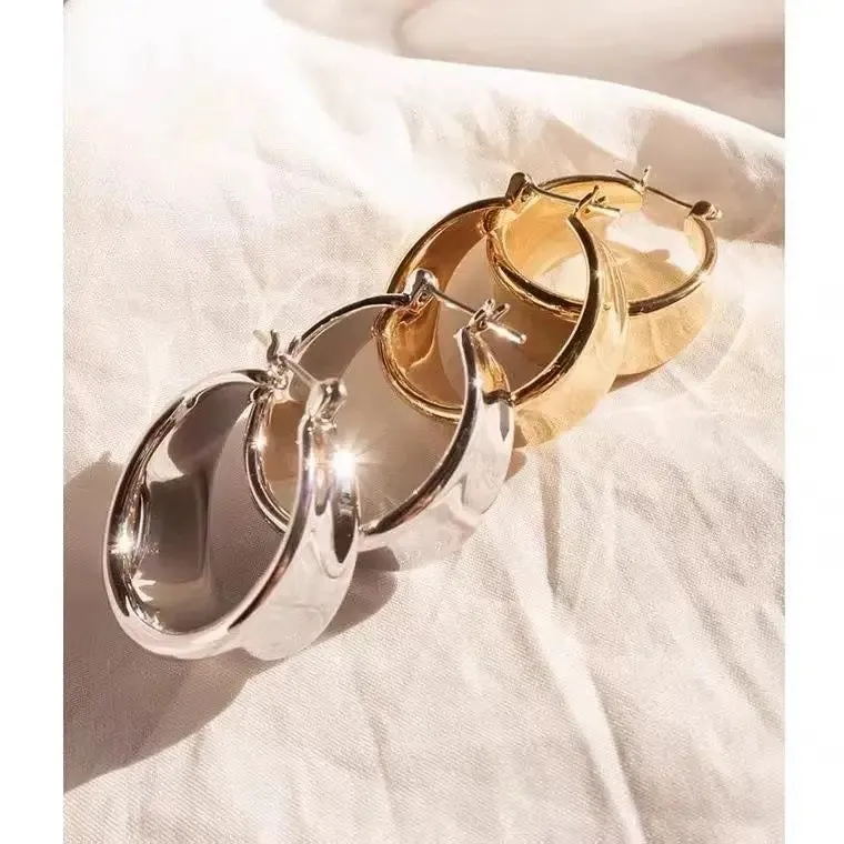 Boho & Mala Stainless Steel Hoop Earrings