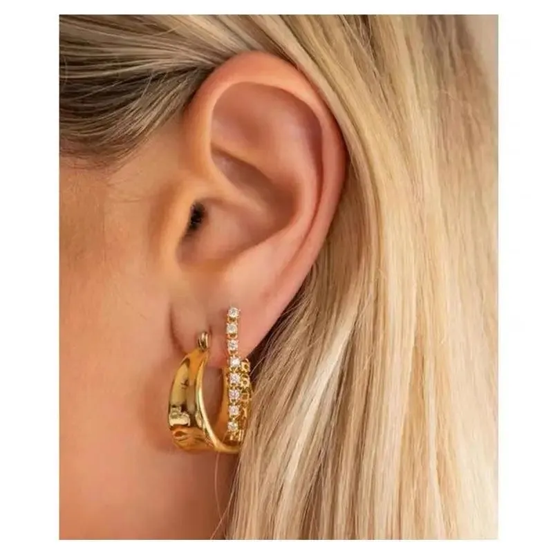 Boho & Mala Stainless Steel Hoop Earrings