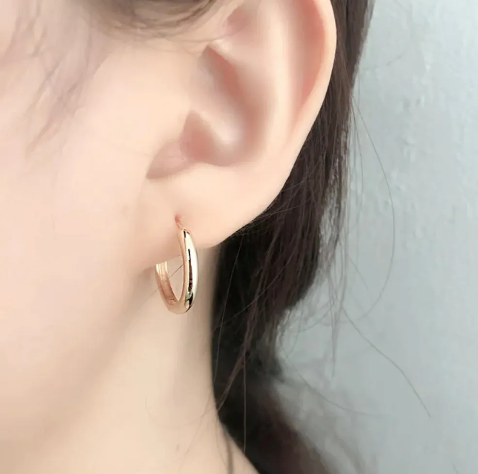 Boho & Mala Sterling Silver Hoop Earrings