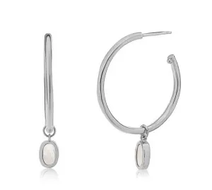 Boho & Mala Sterling Silver Hoop Earrings