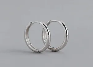 Boho & Mala Sterling Silver Hoop Earrings