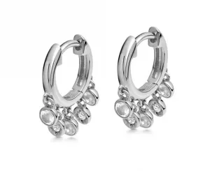 Boho & Mala Sterling Silver Hoop Earrings