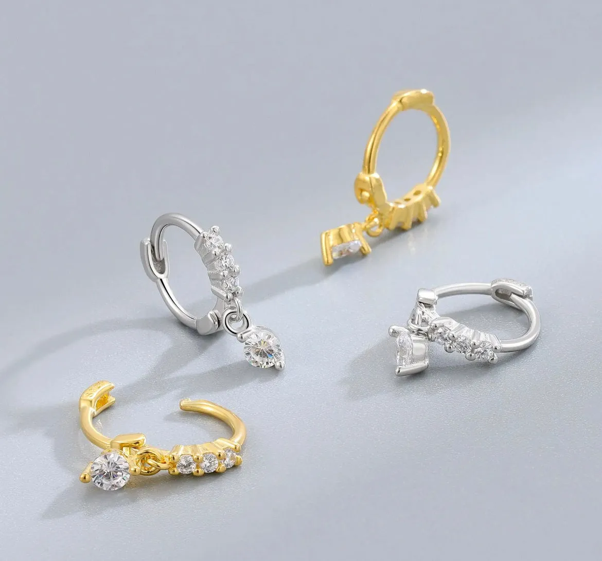 Boho & Mala Sterling Silver Hoop Earrings