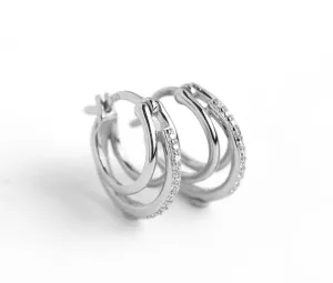 Boho & Mala Sterling Silver Huggies Hoop Earrings DE1021