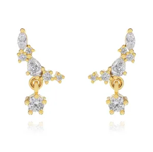 Boho & Mala Stud 18k Gold Plated Hoop Earring