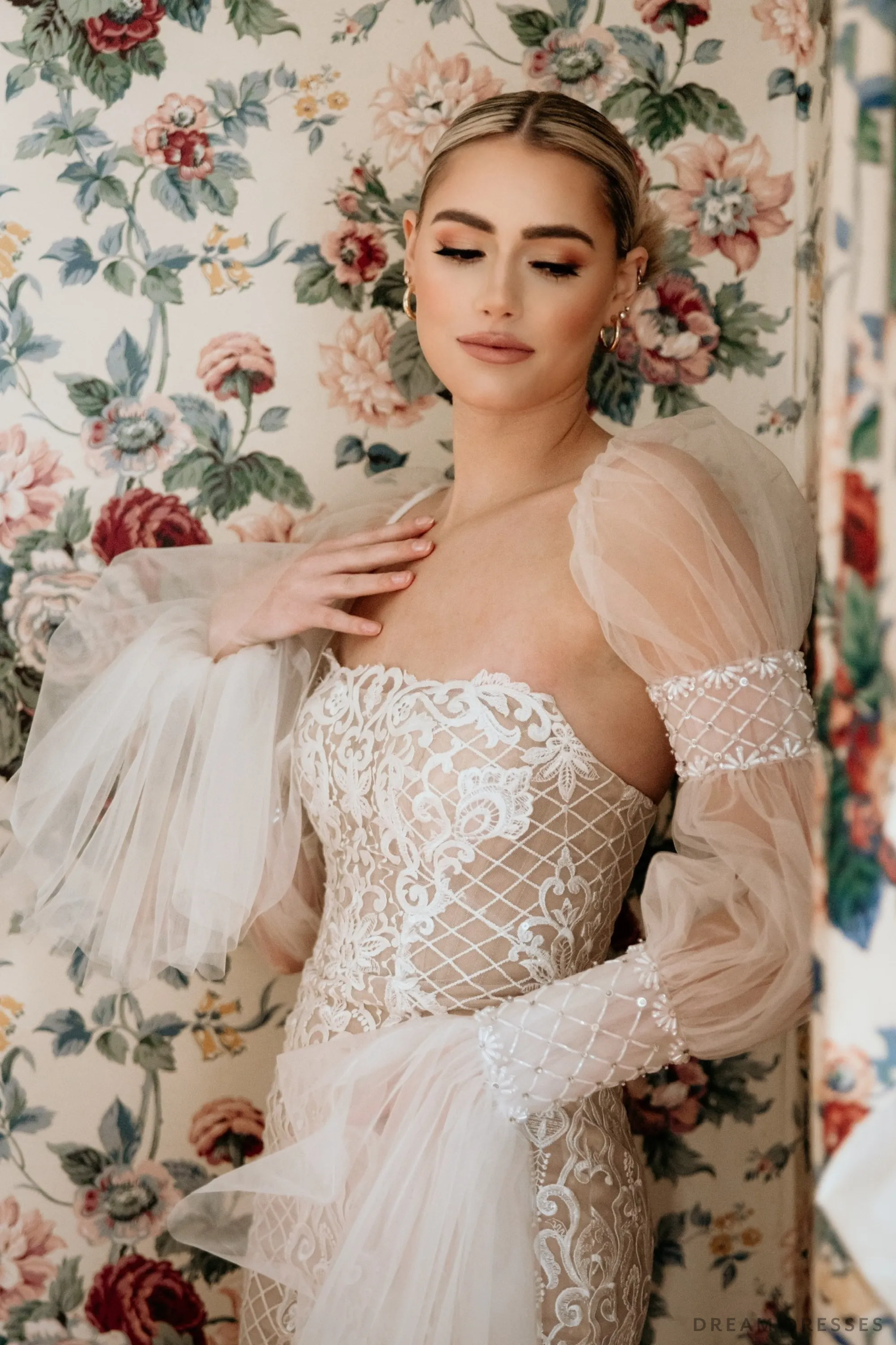 Boho Detachable Sleeves for Wedding Dress (#ADELINA)
