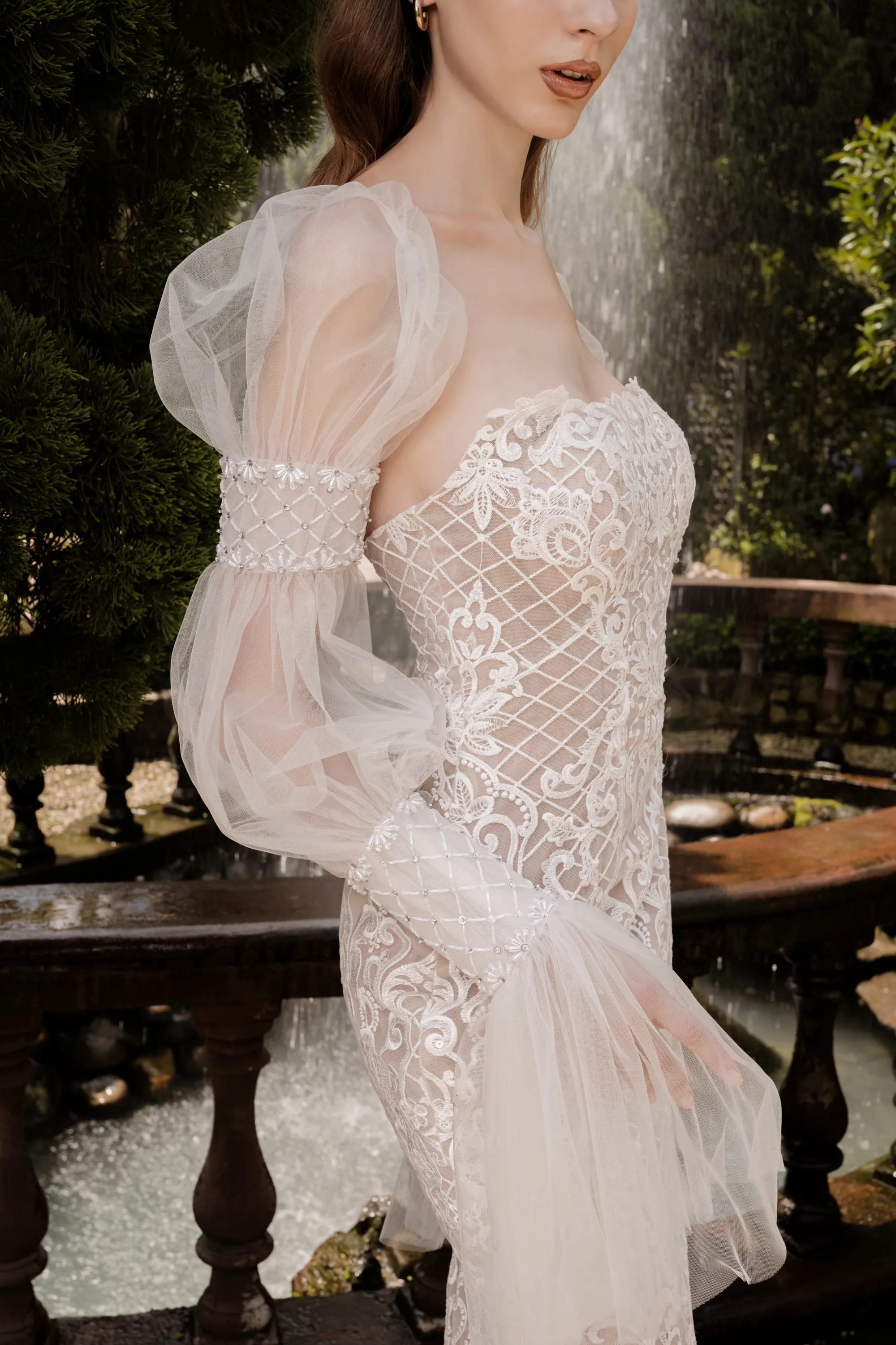 Boho Detachable Sleeves for Wedding Dress (#ADELINA)