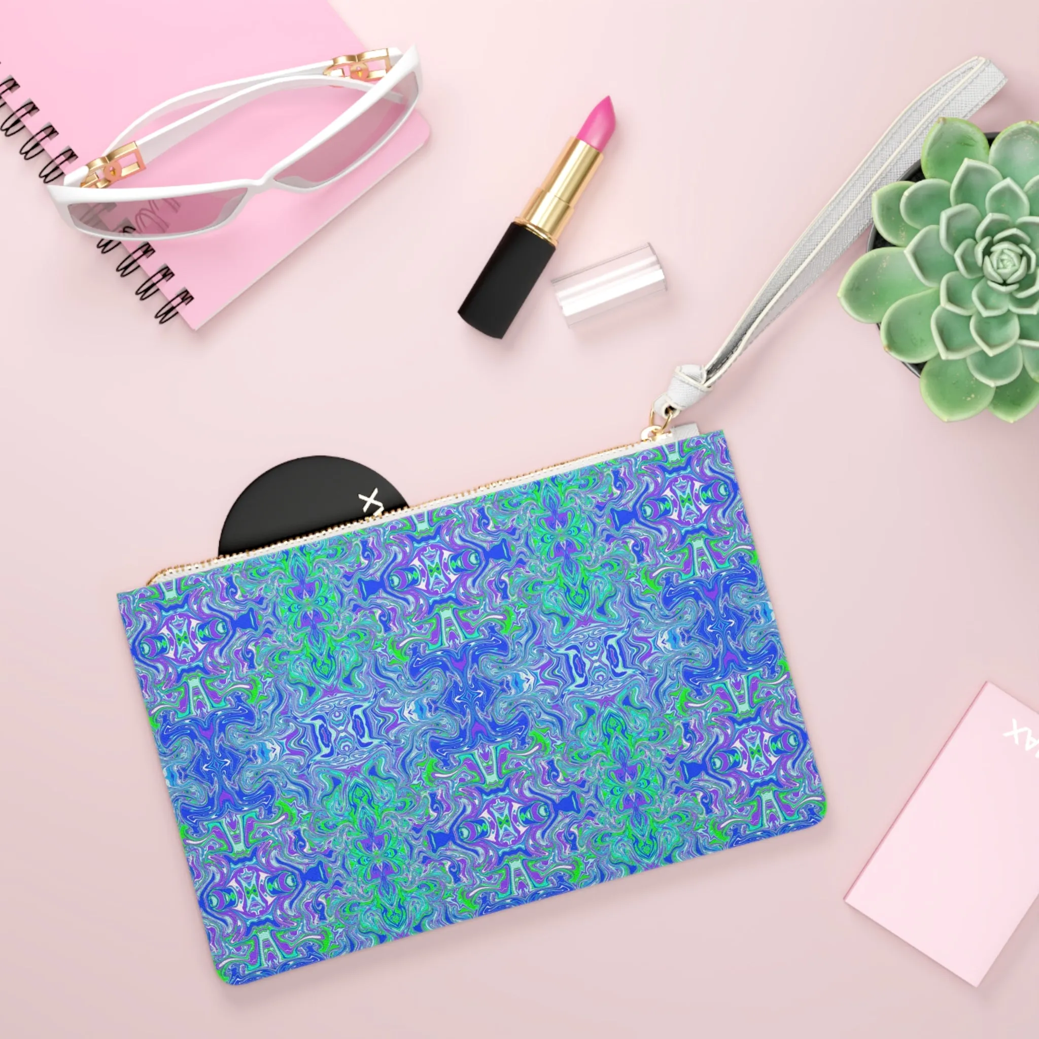 Boho Lavender Garden Clutch Bag