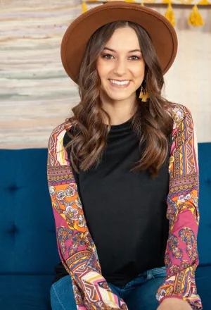 Boho Raglan Top-Final Sale