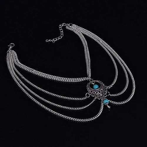 Boho Turquoise Elephant Pendant and Anklet Promo