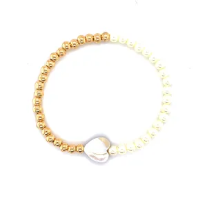 Bolle Heart & Pearl Bracelet - 70548