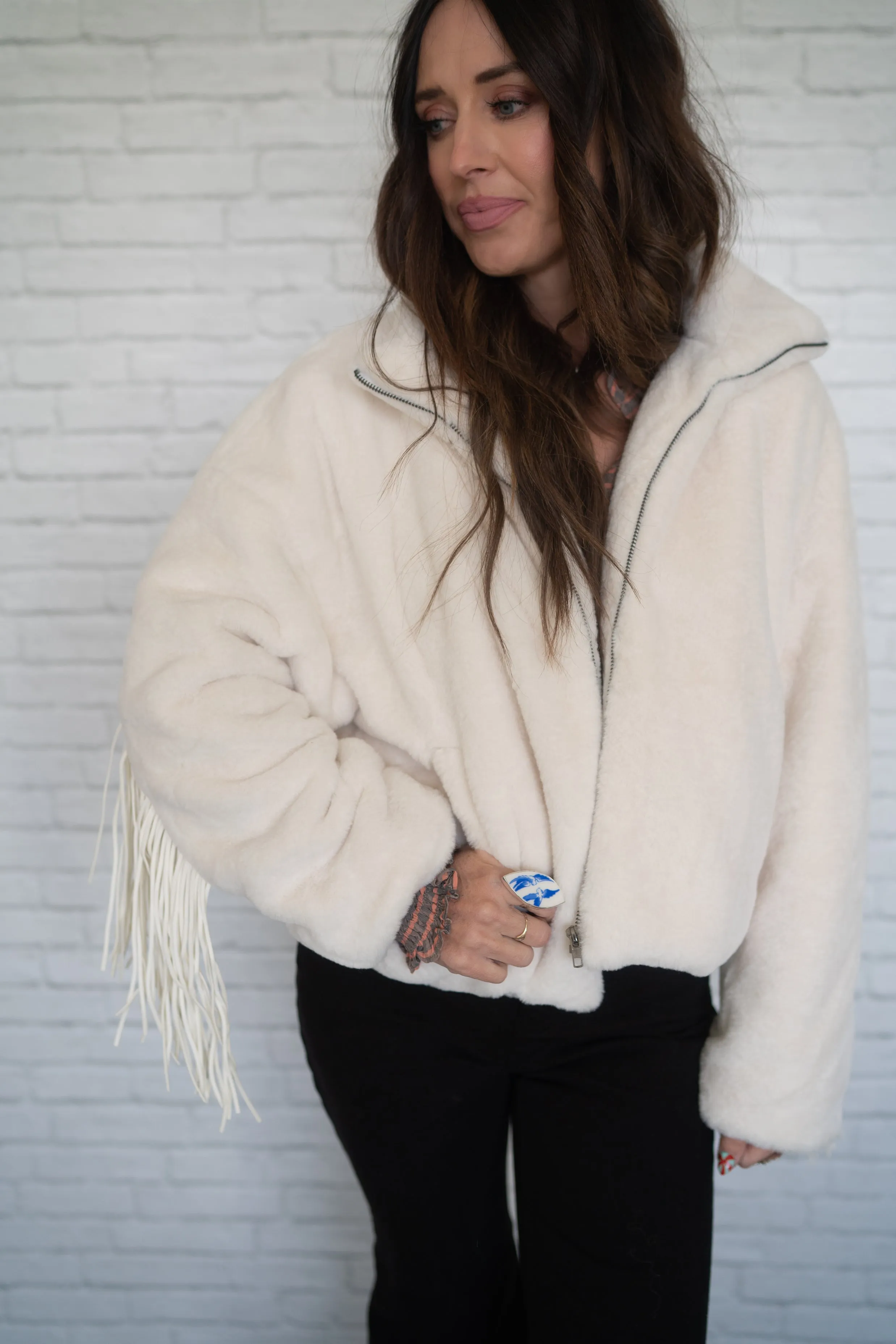 Bonella Fringe Jacket - FINAL SALE