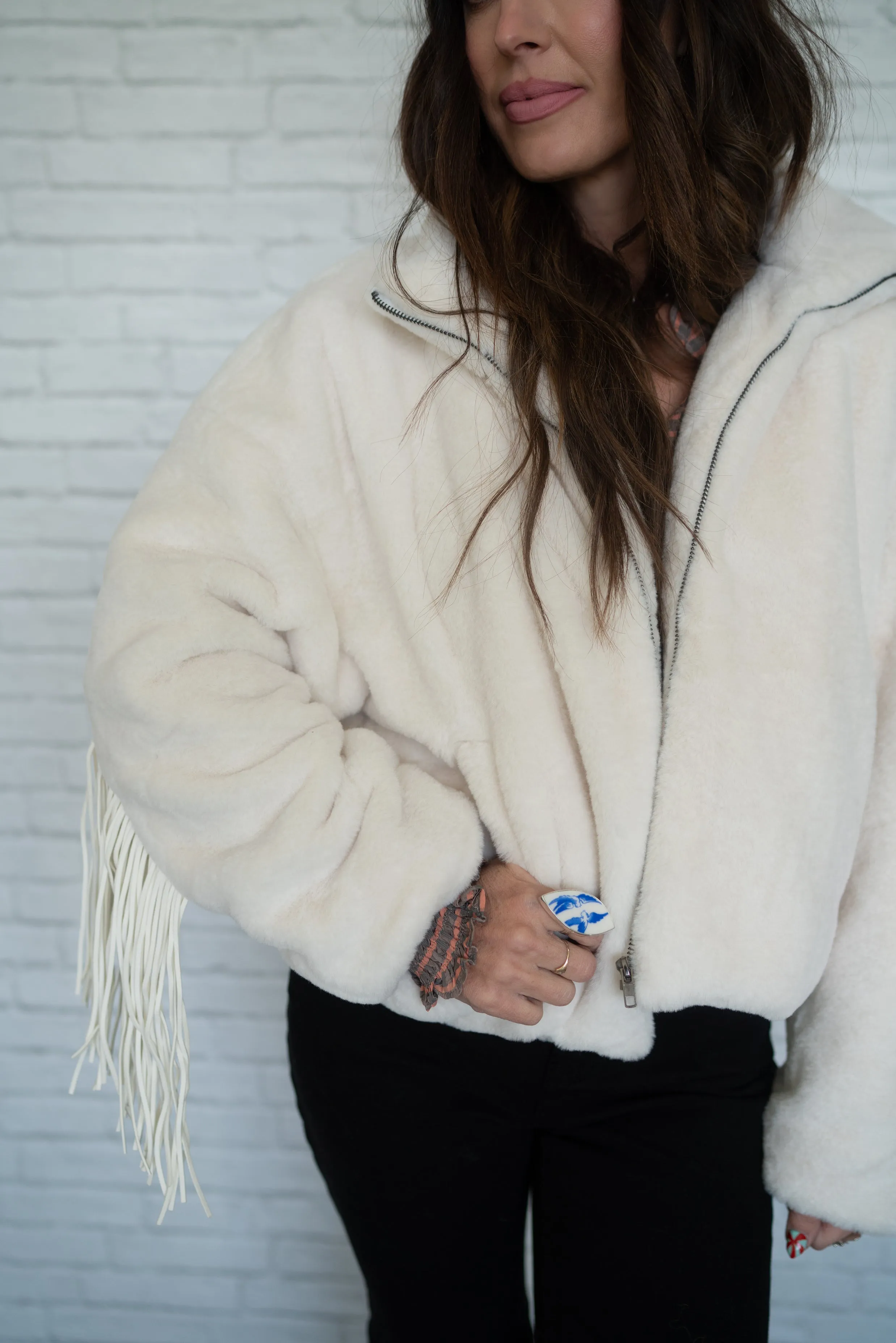 Bonella Fringe Jacket - FINAL SALE