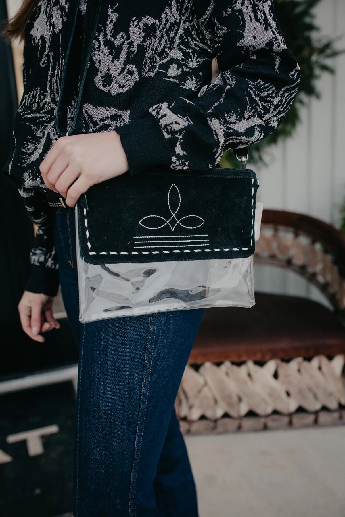 Boot Stitch Clear Stadium Bag (3 Colours)