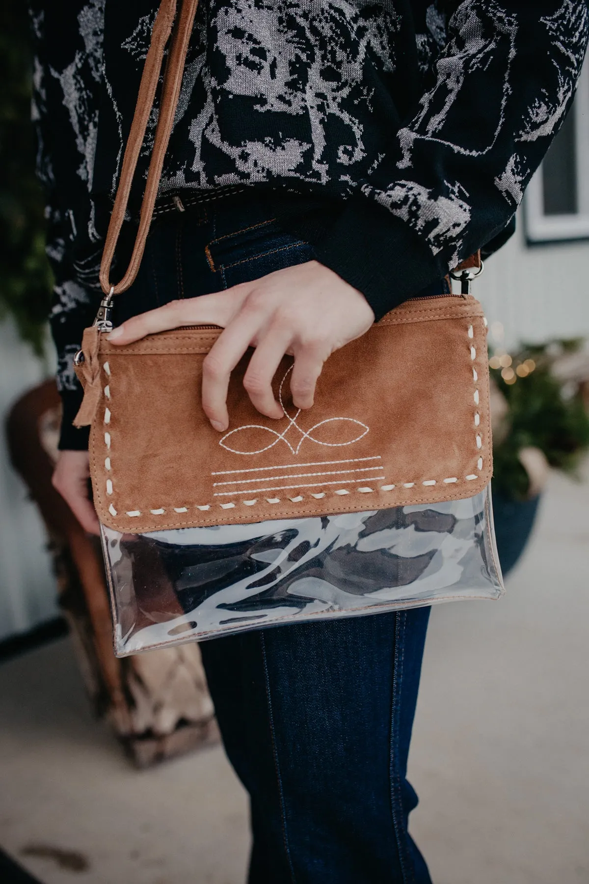 Boot Stitch Clear Stadium Bag (3 Colours)