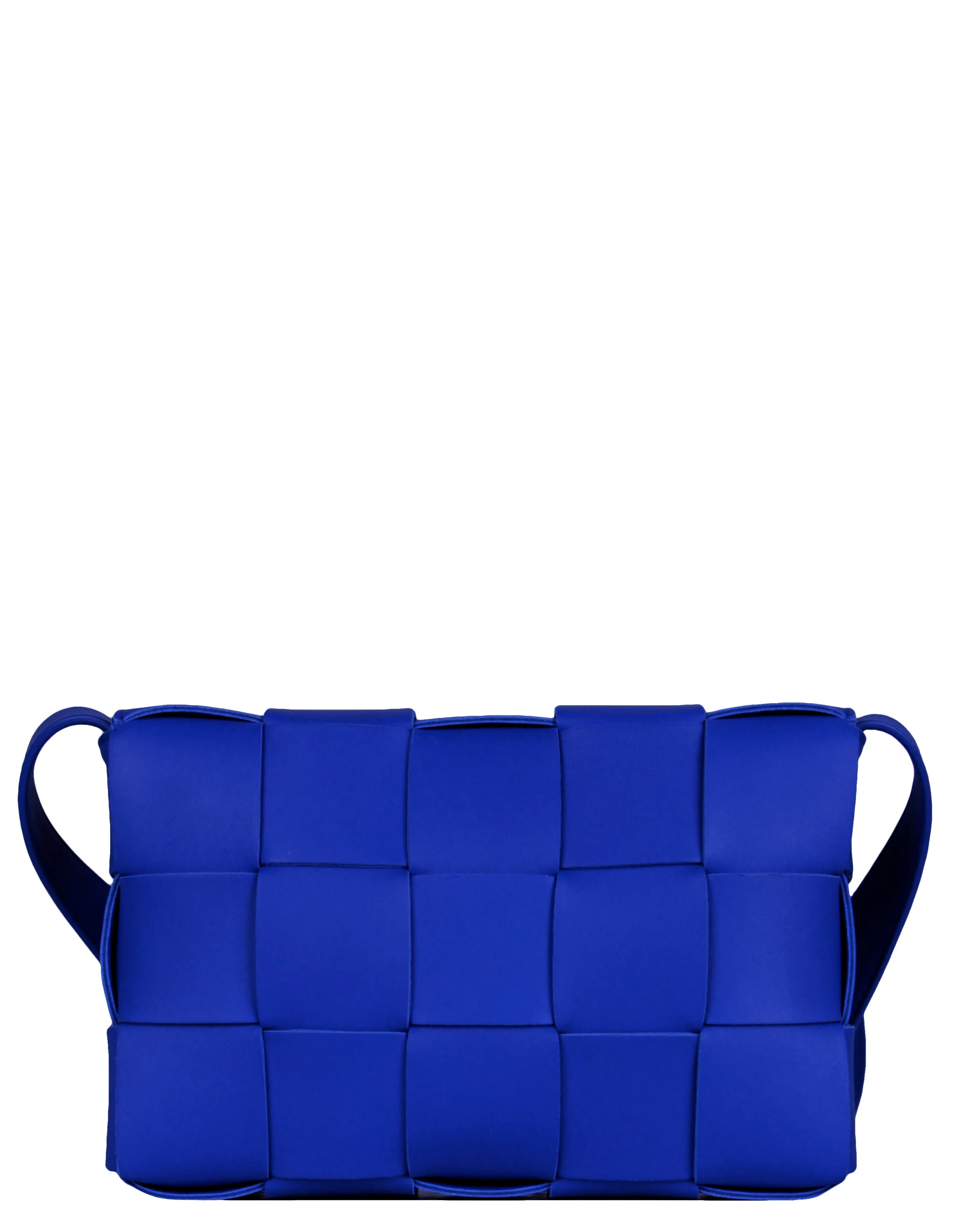 Bottega Veneta Cobalt Blue Maxi Intrecciato Cassette Crossbody Bag