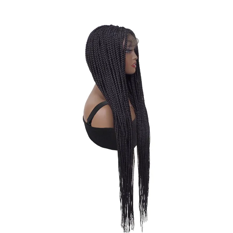 Braided Wigs for Black Women Full Lace Front Braids Wig With Baby Hair Synthetic Hair