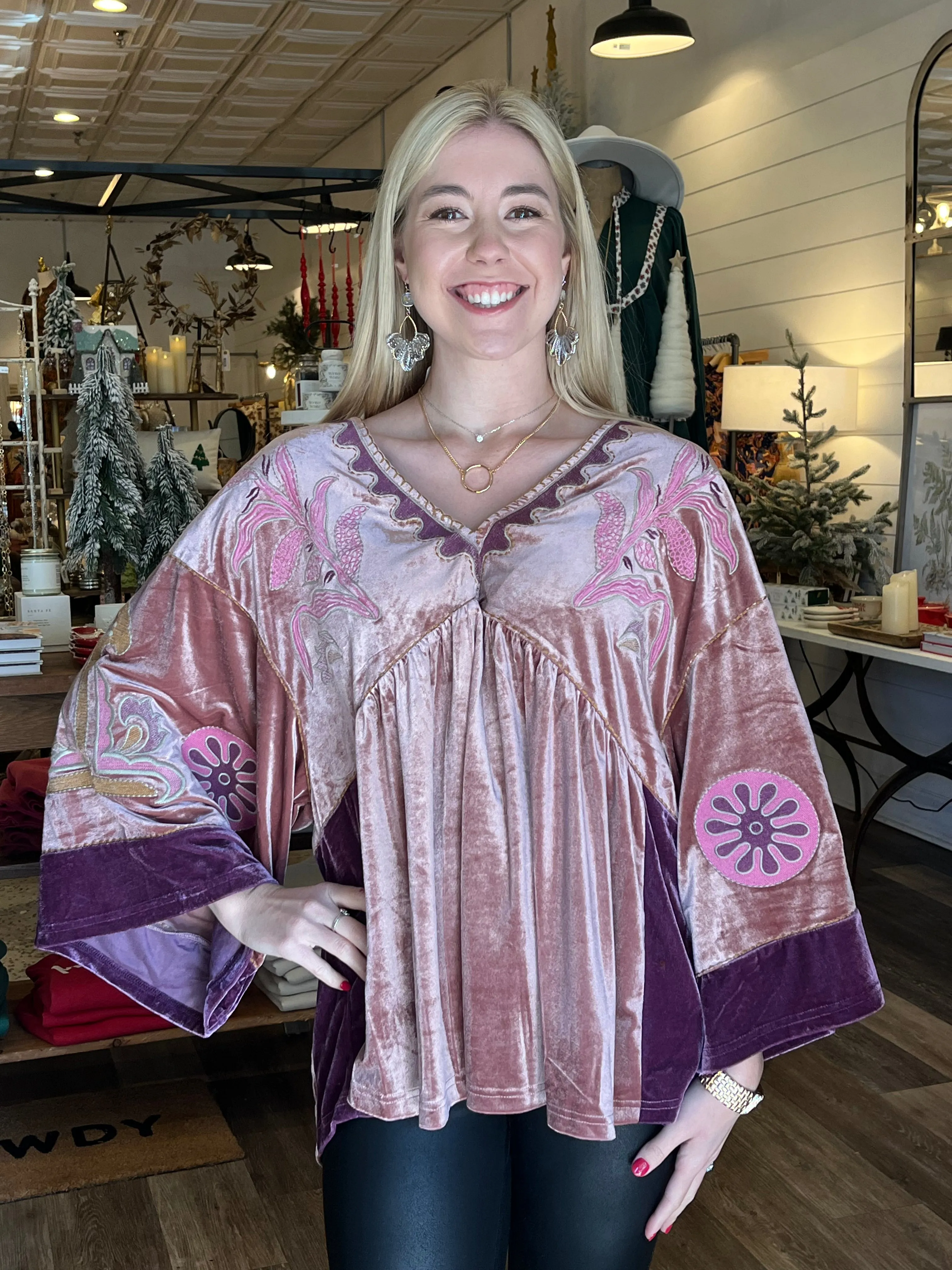 Bridget Velvet Boho Top