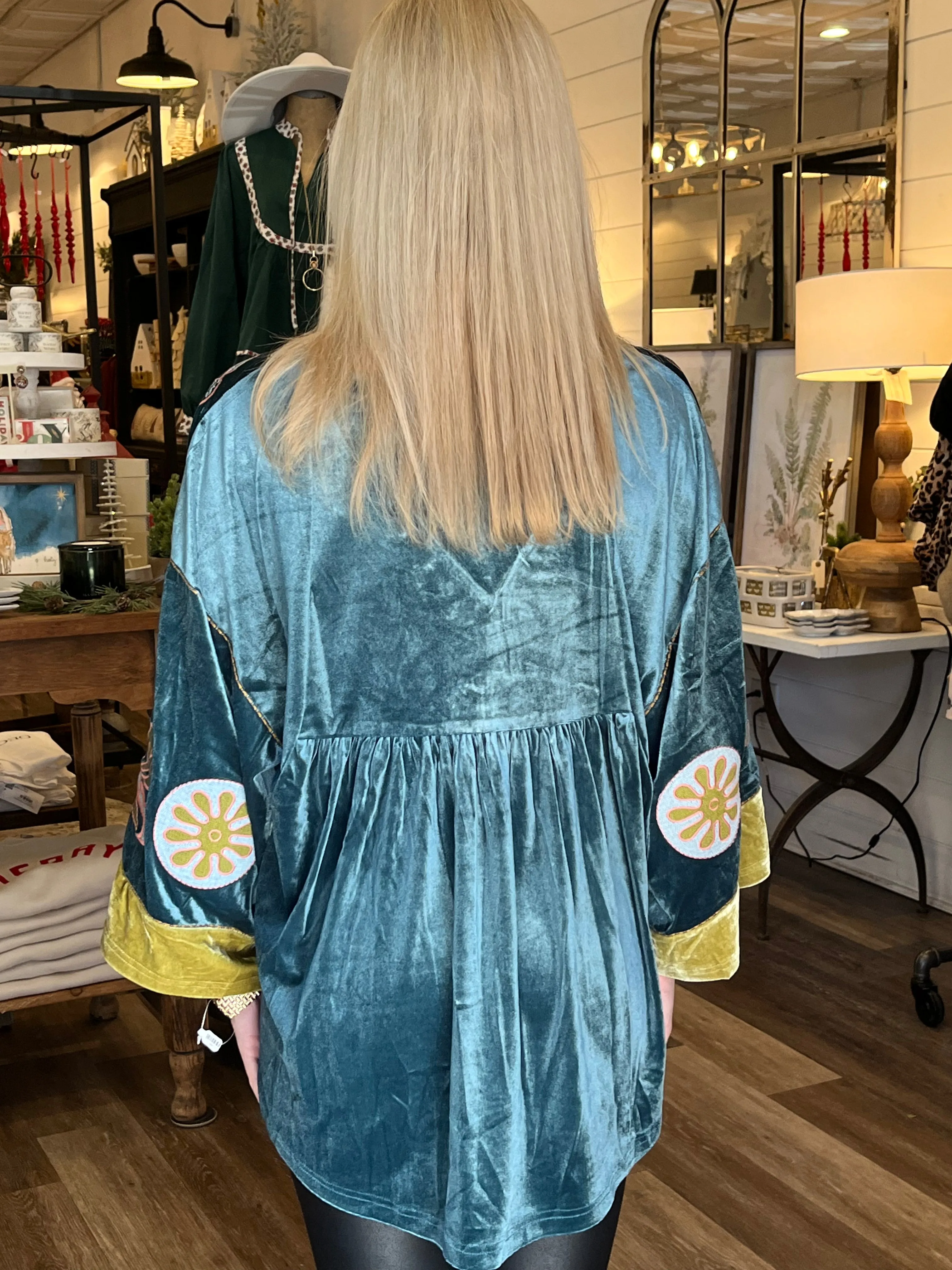 Bridget Velvet Boho Top