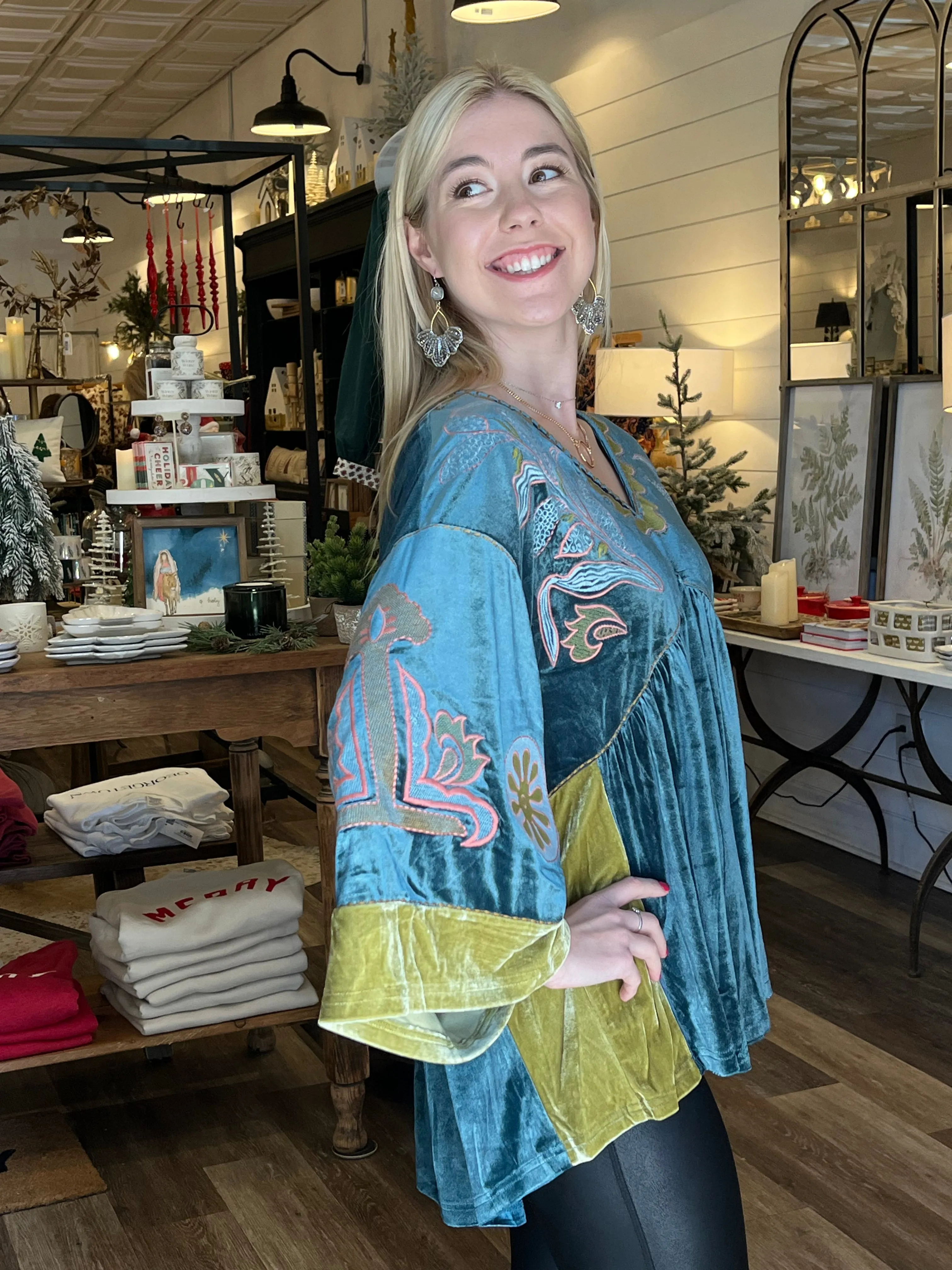 Bridget Velvet Boho Top