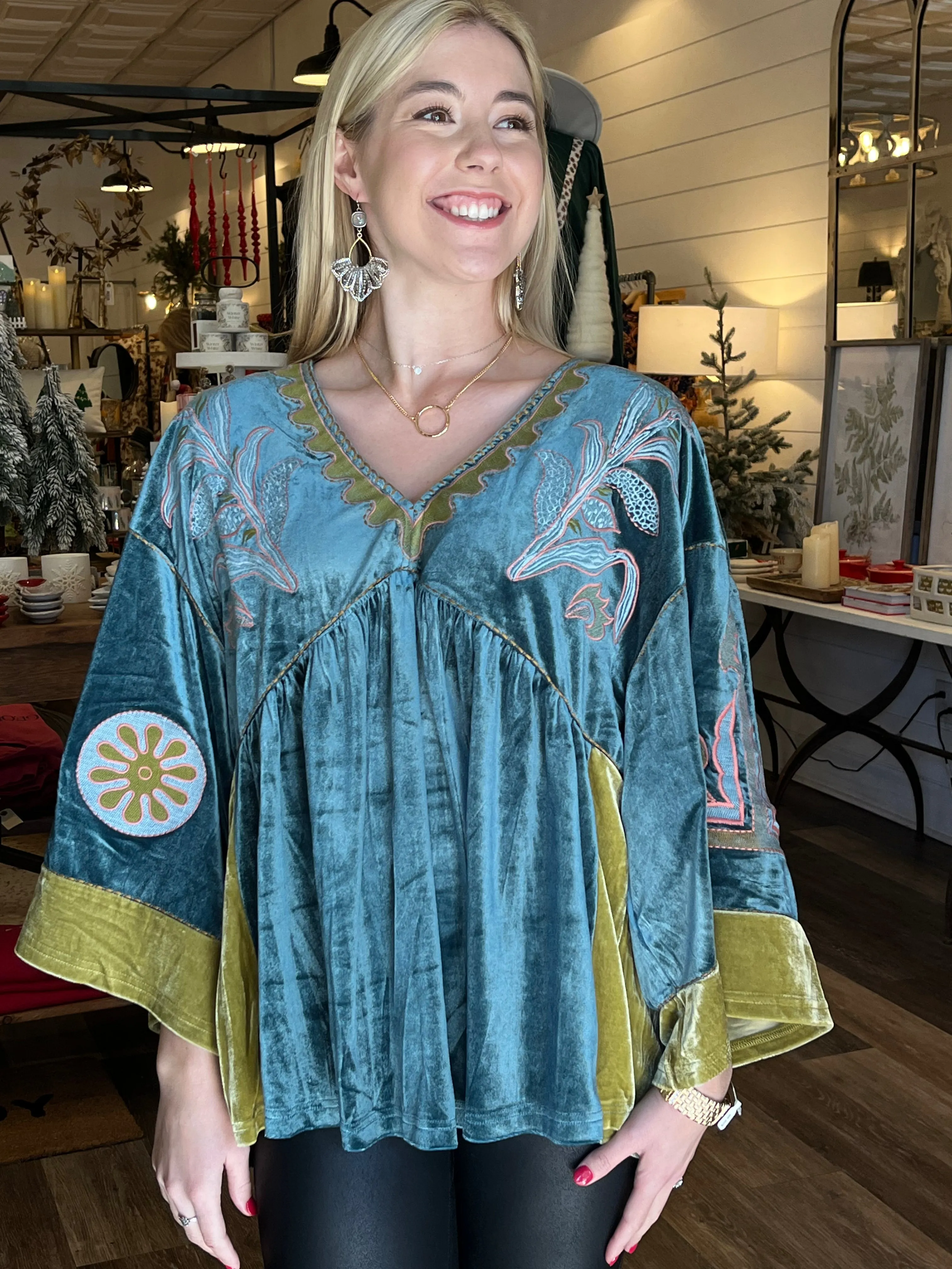 Bridget Velvet Boho Top