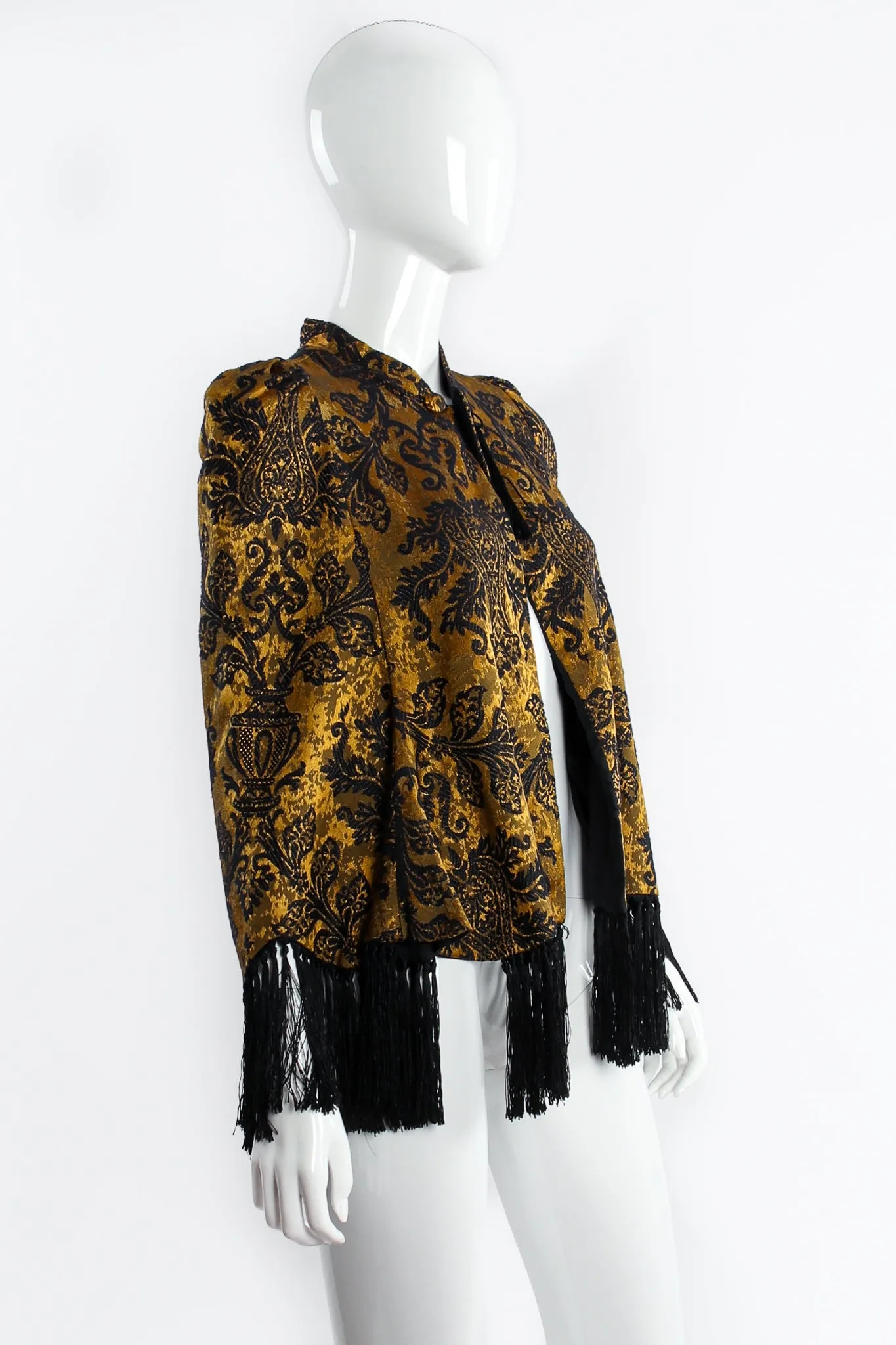 Brocade Fringe Capelet